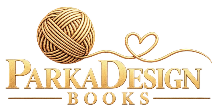 ParkaDesign Books – goldenes Garnherz-Logo